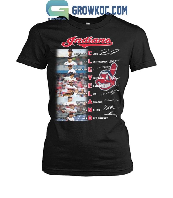Cleveland Indiana Team True Starting Squad Baseball  T-Shirt