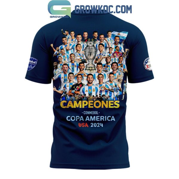 Copa America 2024 Best Argentina AFA Football Team Champs Hoodie T-Shirt