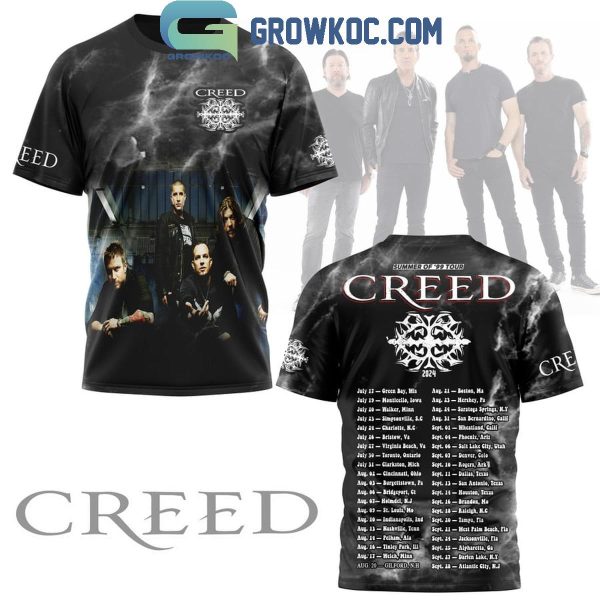 Creed Summer Of ’99 Tour 2024 Schedule Fan Hoodie T-Shirt