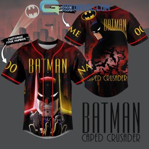 DC Comic Super Heroes Batman Caped Crusader Personalized Baseball Jersey