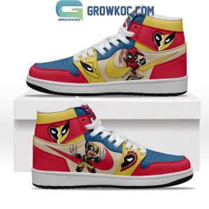 Deadpool 4 Wolverines Best Friends True Love Air Jordan 1 Shoes