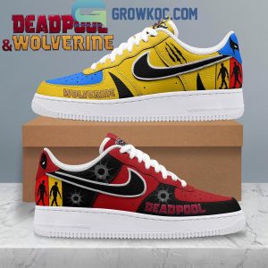 Deadpool And Wolverine Two Heroes Air Force 1 Shoes