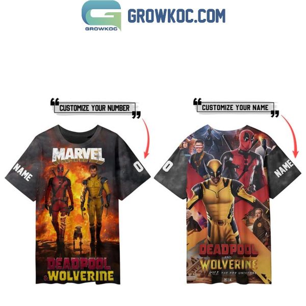 Deadpool Wolverine Dream Team Personalized Hoodie Shirt