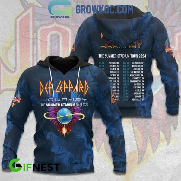 Def Leppard Journey The Summer Stadium Tour 2024 Hoodie T-Shirt