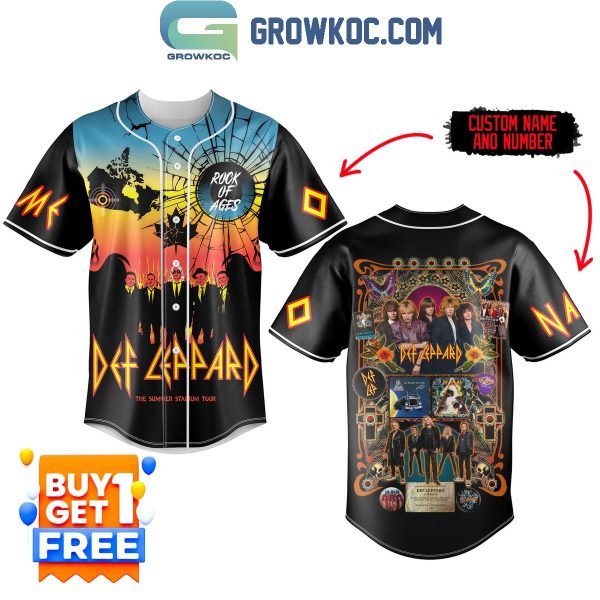 Def Leppard Summer Tour 2024 Personalized Baseball Jersey