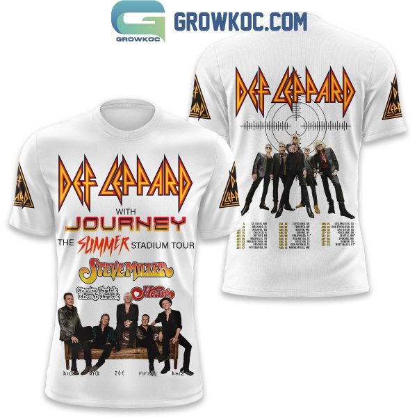 Def Leppard With Journey Steve Miller Band Summer 2024 Tour Hoodie T Shirt