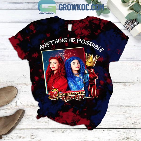 Descendants The Rise Of Red Anything Is Possible Fleece Pajamas Set