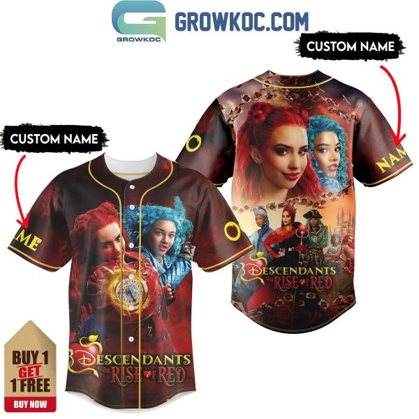 Descendants The Rise Of Red Disney Movies Personalized Baseball Jersey
