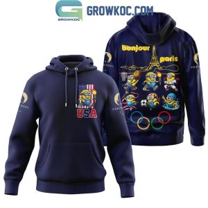 Despicable Me Minions Team USA Paris Olympic 2024 Hoodie T-Shirt