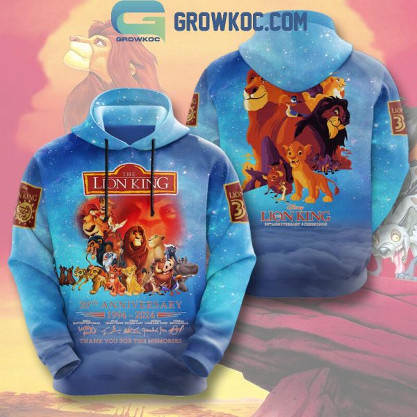 Disney Lion King 30th Anniversary Screenings Thank You Hoodie T Shirt