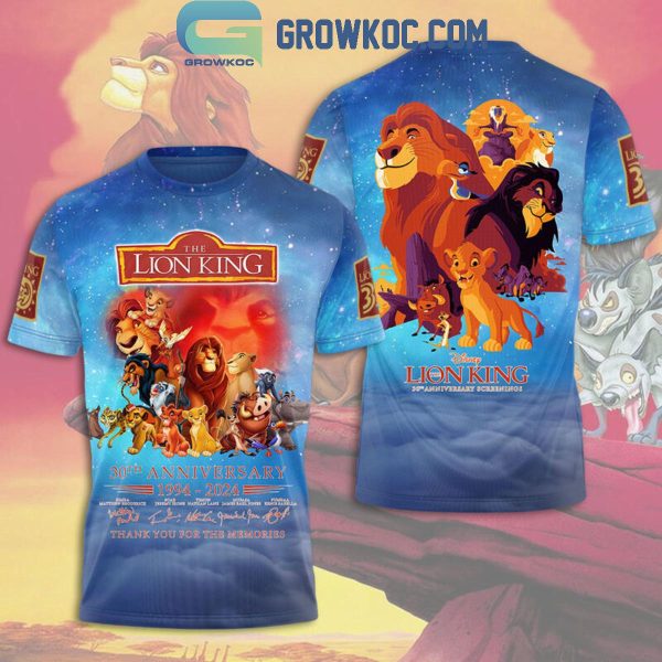 Disney Lion King 30th Anniversary Screenings Thank You Hoodie T Shirt