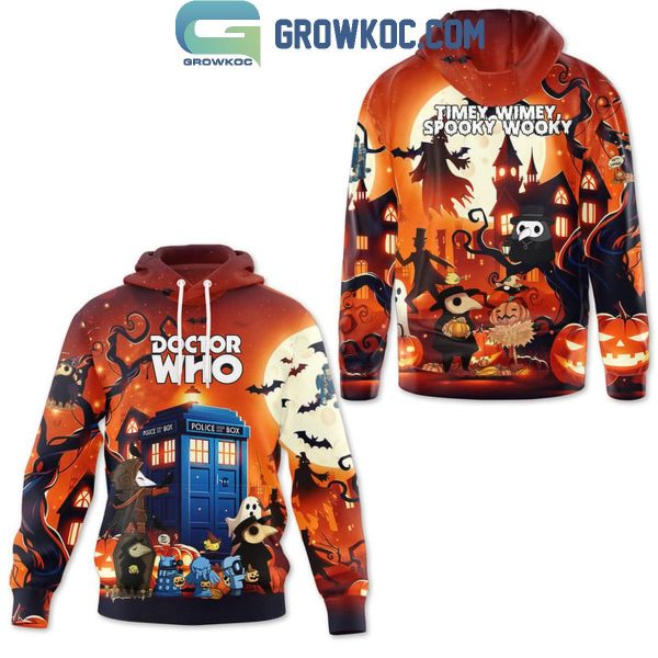 Doctor Who Timey Wimey Spooky Wooky Halloween Fan Hoodie T-Shirt