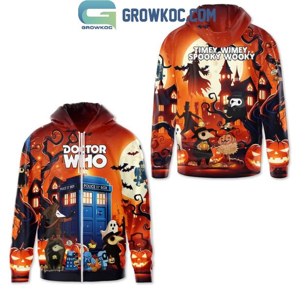 Doctor Who Timey Wimey Spooky Wooky Halloween Fan Hoodie T-Shirt