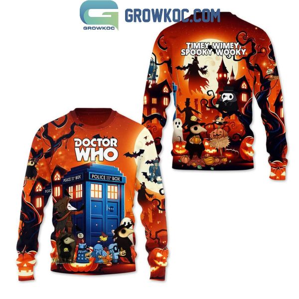 Doctor Who Timey Wimey Spooky Wooky Halloween Fan Hoodie T-Shirt