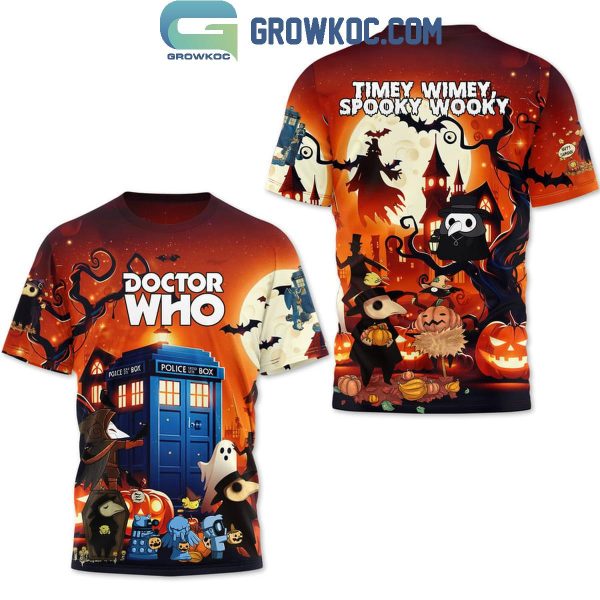 Doctor Who Timey Wimey Spooky Wooky Halloween Fan Hoodie T-Shirt