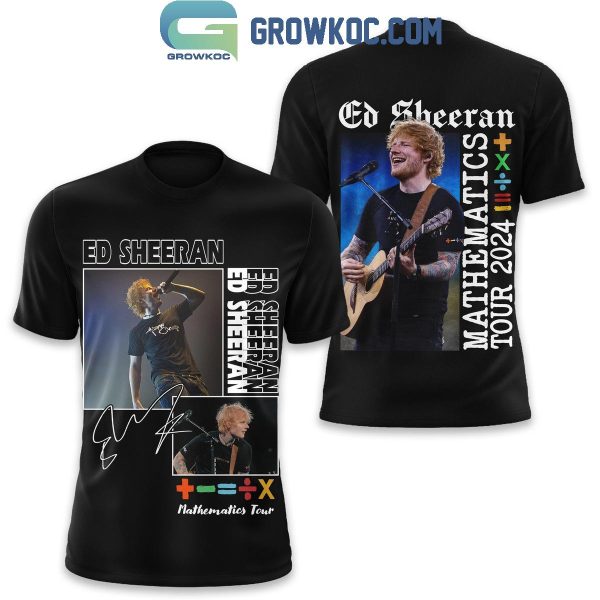 Ed Sheeran 2024 Mathematics Tour Hoodie T Shirt