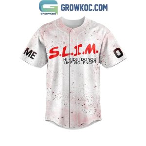 Eminem Hi Kids Slim Shady Personalized Baseball Jersey