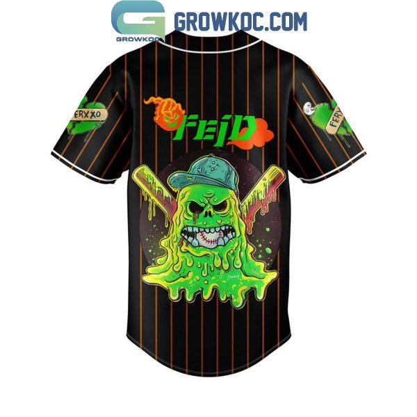 Feid Ferxxo Calipsis Slimer Monster Personalized Baseball Jersey