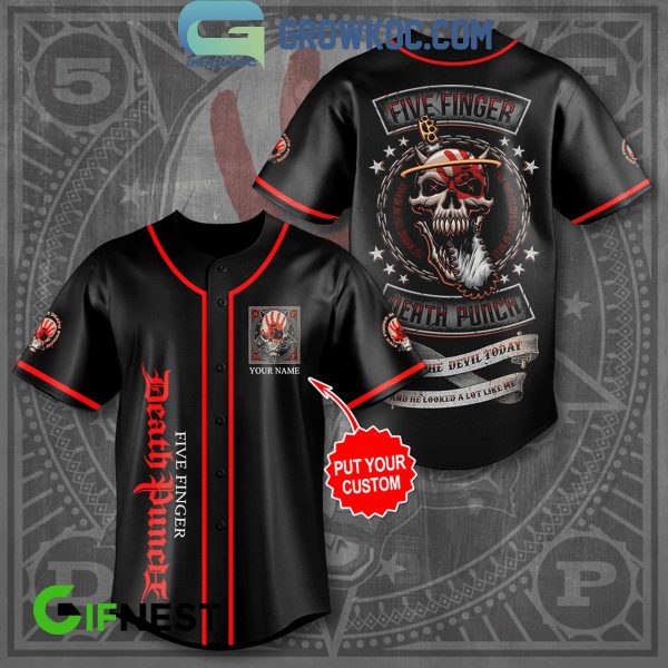 Five Finger Death Punch I Saw The Devil Personalized Baseball Jersey