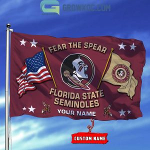 Florida State Seminoles Fear The Spear 2024 Personalized Flag