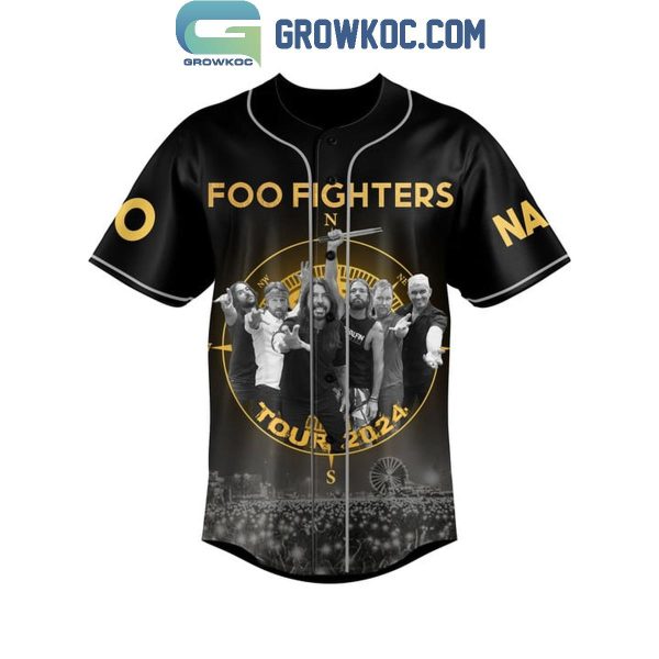 Foo Fighters Everything Or Nothing At All 2024 UK Tour Personalized Baseball Jersey