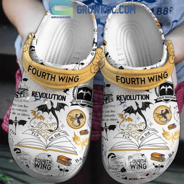 Fourth Wing Revolution Fly Or Die Crocs Clogs