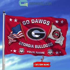 Georgia Bulldogs Go Dawgs 2024 Personalized Flag
