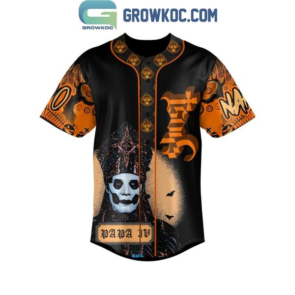 Ghost In Halloween Hunter Mood Personalized Baseball Jersey