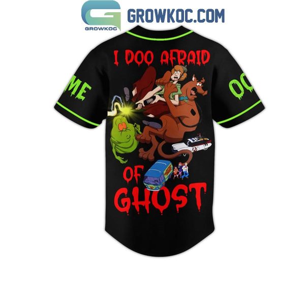 Ghostbusters Scooby-Doo I Doo Afraid Of Ghost Personalized Baseball Jersey