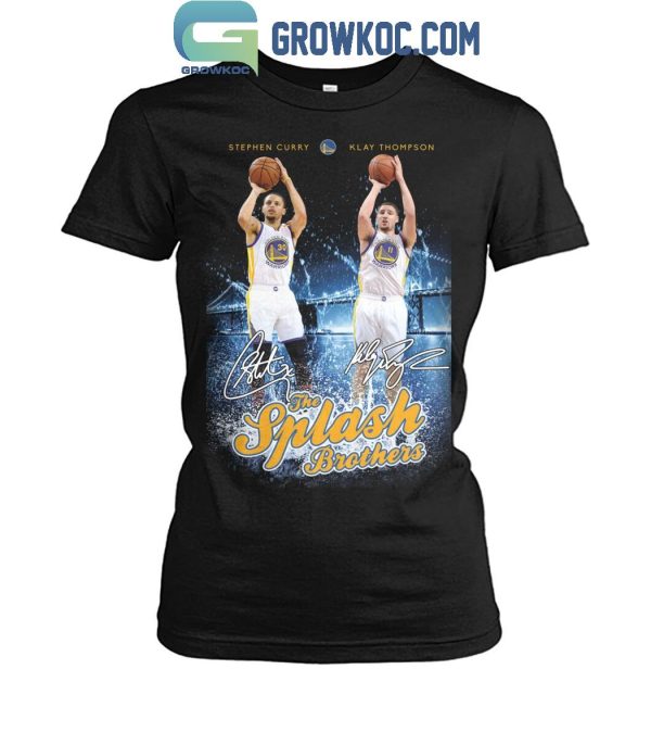 Golden State Warriors Klay Thompson Stephen Curry The Splash Brothers T-Shirt