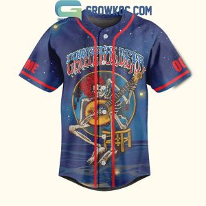 Grateful Dead Standing On The Moon Personalized Baseball Jersey