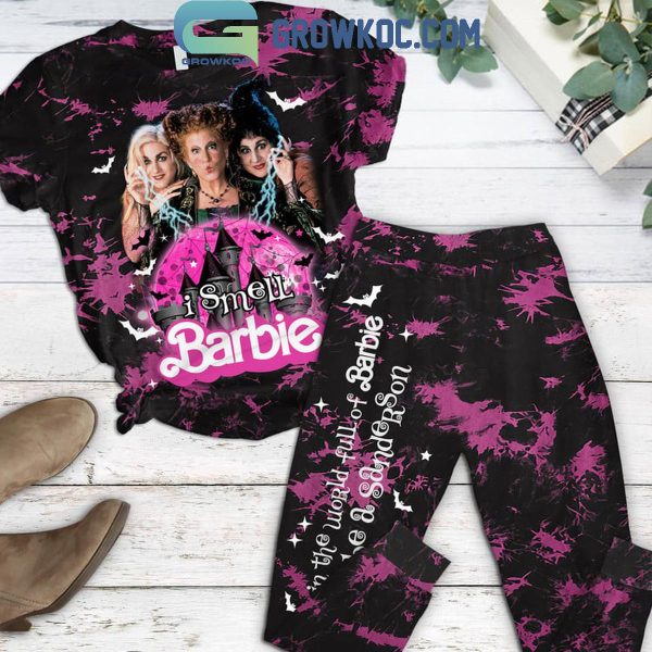 Hocus Pocus I Smell Barbie Fleece Pajamas Set