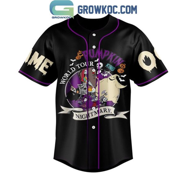 Jack Skellington’s Pumplin King World Tour Personalized Baseball Jersey