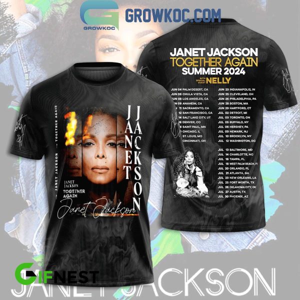 Janet Jackson With Nelly Together Again Tour 2024 Hoodie T-Shirt