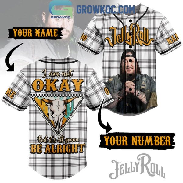 Jelly Roll All Gonna Be Alright Fan Personalized Baseball Jersey