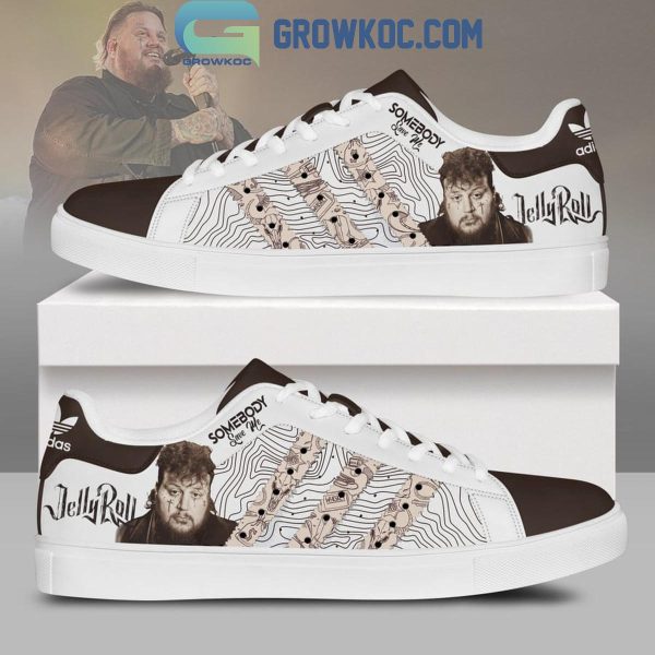 Jelly Roll I Am Not Okay Somebody Save Me Stan Smith Shoes