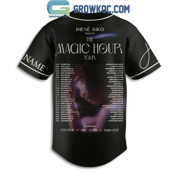 Jhene Aiko The Magic Hour Tour 2024 Fan Personalized Baseball Jersey