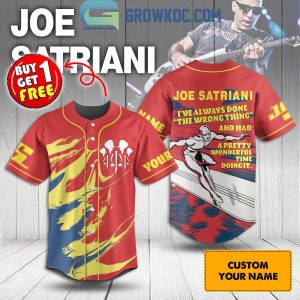 Joe Satriani I’ve Always Done The Wrong Thing Personalized Baseball Jersey