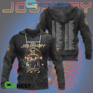 Journey Freedom Tour 2024 With Toto 50th Anniversary Hoodie T-Shirt