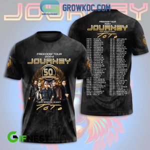 Journey Freedom Tour 2024 With Toto 50th Anniversary Hoodie T-Shirt