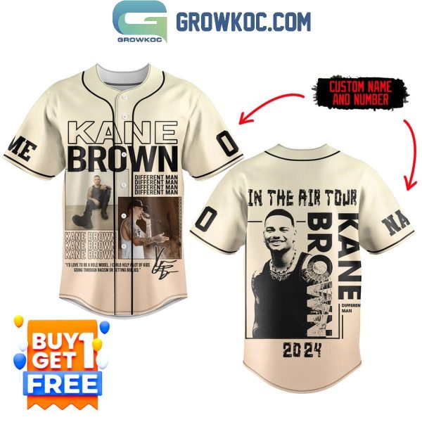 Kane Brown In The Air Tour 2024 Personalized Baseball Jersey