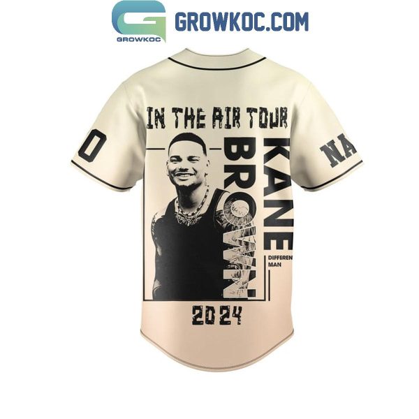 Kane Brown In The Air Tour 2024 Personalized Baseball Jersey