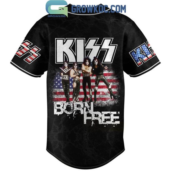 Kiss Band Freedom Rocks Make Some Noise Personalized Baseball Jersey