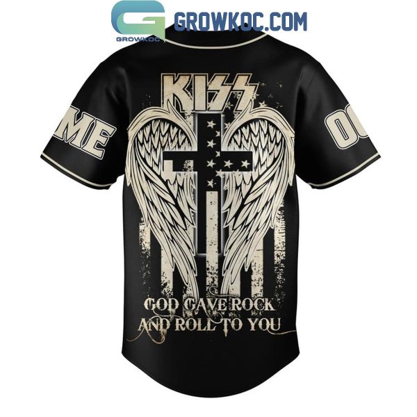Kiss Band God Gave Rock And Roll To You Personalized Baseball Jersey