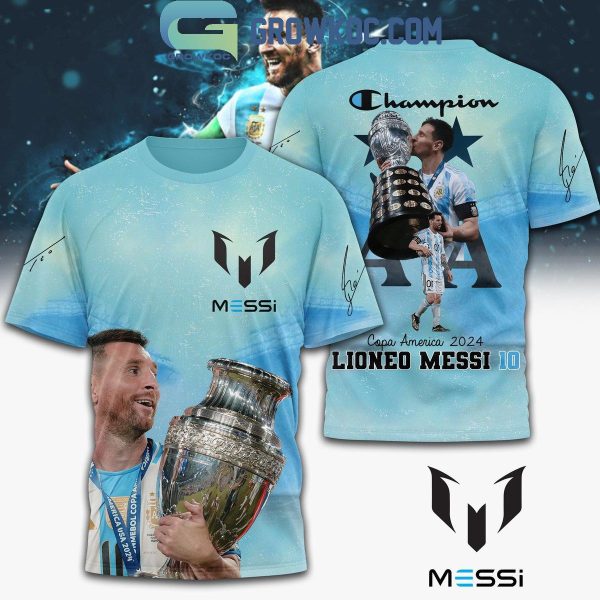 Lionel Messi Argentina Copa America 2024 Number 10 Hoodie T-Shirt