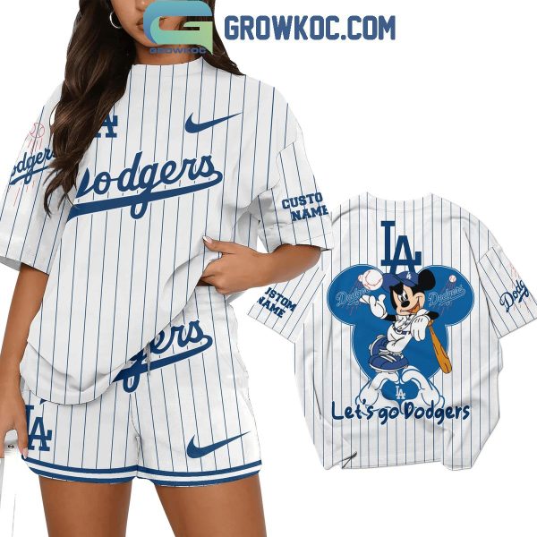 Los Angeles Dodgers Let’s Go Dodgers T-Shirt Shorts Pants