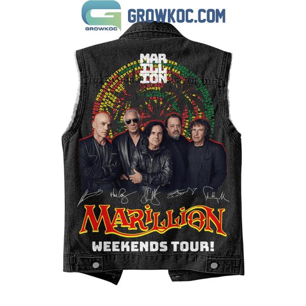 Marillion Weekends Tour 2024 Sleeveless Denim Jacket