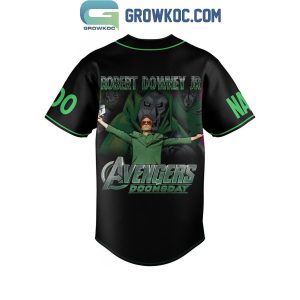 Marvel Robert Downey Jr. Doctor Doom Iron Man Personalized Baseball Jersey