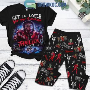Michael Jackson Get It Loser We’re Saving Thriller Night Fleece Pajamas Set