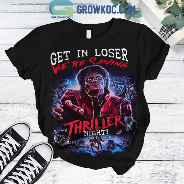 Michael Jackson Get It Loser We’re Saving Thriller Night Fleece Pajamas Set